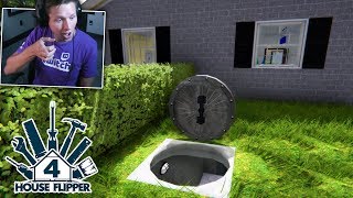 House Flipper  Part 4  SECRET UNDERGROUND BUNKER [upl. by Wanonah552]