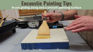 Encaustic Painting Tips how to get smooth brush strokes with wax and a smooth encaustic painting [upl. by Monjo987]