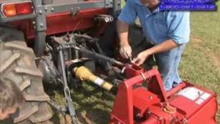 How to  Rotary Tiller for 3point Hitch PTO Drive [upl. by Jevon]