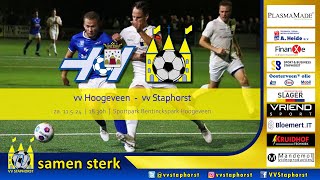 vv Hoogeveen  vv Staphorst [upl. by Tremml134]