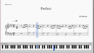 Ed Sheeran  Perfect  Piano Arrangement  Free Sheets [upl. by Ainaznat582]