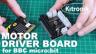 Motor Driver Board for the BBC microbit [upl. by Cristie]