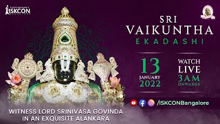 Vishesha Arati – Sri Vaikuntha Ekadashi 2022 Invite  ISKCON Bangalore [upl. by Notgnirrac]