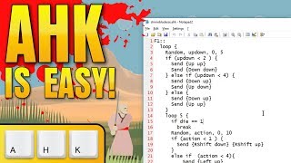 AHK is easy to use AutoHotKey file tutorial [upl. by Jeramey]