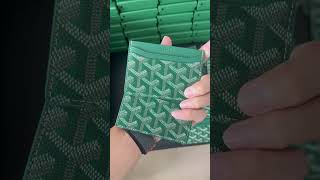 Small quality small gap card slot Goyard wallet designer luxury card holder supplier from China [upl. by Nodnnarb]