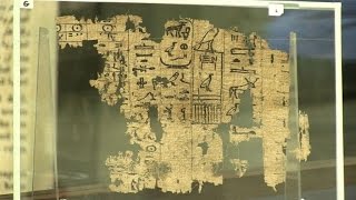 Le plus vieux texte écrit sur du papyrus exposé en Egypte [upl. by Pearle]