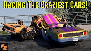 Racing Some Of The Craziest Cars In BeamNG Drive [upl. by Alisia]