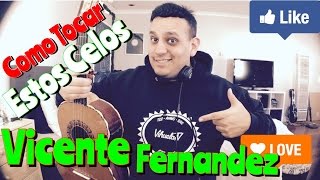 Como Tocar  Estos Celos  Guia Con Notas De Guitarron y Vihuela [upl. by Adiasteb]