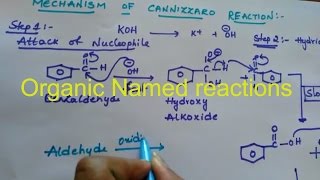 Cannizzaro Reaction organic named reactions class 12 organic chemistry [upl. by Lipman]