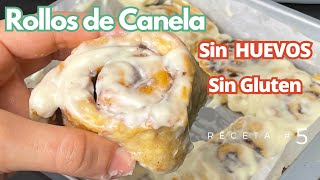 CINNAMON ROLLS  Rollos de Canela sin gluten sin huevos de Calabaza 🎃 Receta 5 [upl. by Mayberry]