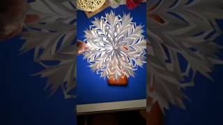 This threedimensional snowflake is for you parentchild handicraft  handmade papercrafts [upl. by Cosette762]