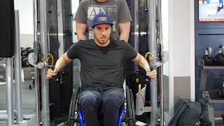 Two Exercises For Better Wheelchair Pushing  ADAPT TO PERFORM [upl. by Kilian]