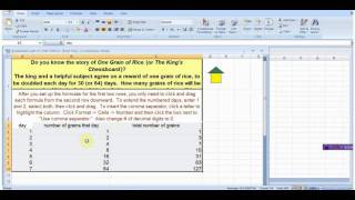 Arithmetic sequences and series with a spreadsheet [upl. by Rosamund]