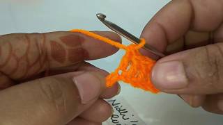 Crochet class 07 for beginners  how to work double crochet stitch [upl. by Ellezig121]