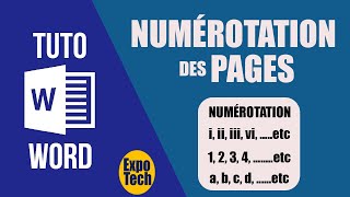 Comment NUMÉROTER LES PAGES dun document WORD   Tutoriel et Astuces [upl. by Dirrej]