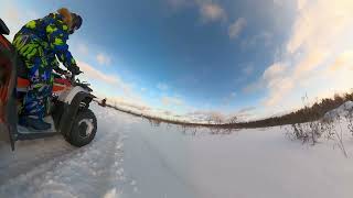 atv snow kayo mini bull 125 gopro [upl. by Hosbein]