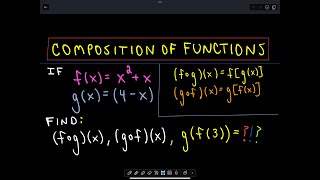 ❖ Composition of Functions ❖ [upl. by Ettenna921]