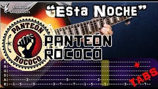 Esta Noche  Panteón Rococó  Guitar Solo Tutorial TABS  Cover Guitarra  PDF [upl. by Adnuhs551]