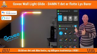 Govee Glide Wall Lights amp Google Setup  Flotte Lysbarer til God Pris [upl. by Bentlee]