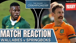 Wallabies vs Springboks Game 2 Review  Rugby Championship 2024 [upl. by Fink]