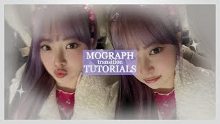 mograph style transition tutorials ² ❤︎︎  video star [upl. by Apeed548]