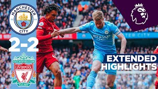 EXTENDED HIGHLIGHTS  Man City 22 Liverpool  Jesus Kevin De Bruyne Jota and Mane goals [upl. by Priebe200]