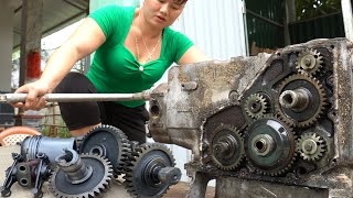 Repair 25 hp Diesel Engine Restoration Restart The 1000 Horse Power Scrapped Traction Engine [upl. by Einaj559]