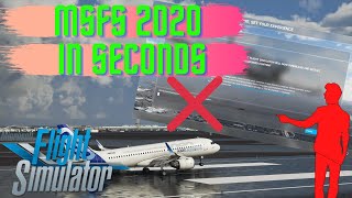 Microsoft Flight Simulator  ReInstall MSFS2020 in Seconds [upl. by Zawde]