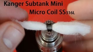 Kanger Subtank Mini RTA Build [upl. by Ellocin]