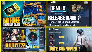 Finally Next Premium Crate Leaks 😍 Unipin Bgmi Release Date  Next Mythic Forge Bgmi Bonus Uc Event [upl. by Nolyar306]