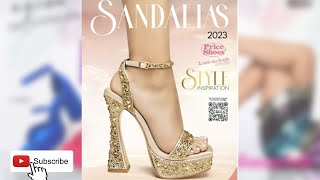 Catálogo PRICE SHOES SANDALIAS 2023 [upl. by Aerdnad]