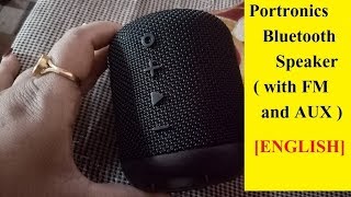 ENGLISH Portronics Bluetooth Speaker with FM and AUX [upl. by Doubler]