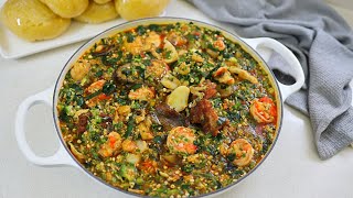 The BEST OKRO SOUP Recipe amp EBA  Cook With Me [upl. by Mattson923]