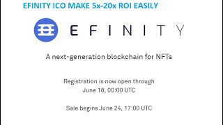 Efinity EFI  A nextgeneration blockchain for NFTs  Efinity Sale Easily make 520X Return [upl. by Erehs869]