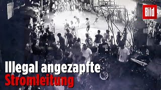 Gewaltige Explosion bei BasketballSpiel in Manila [upl. by Olympie534]