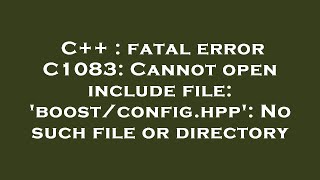 Include path error in Vs Code  VS Code Error  Cannot open file quotbitsstdchquot C Error  2024 [upl. by Ormand]