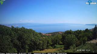 Poljane  Pogled na Kvarner  06082024  Day  TimeLapse [upl. by Quartet]