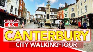 CANTERBURY ENGLAND  Walk through the streets of Canterbury Kent England [upl. by Tseng]