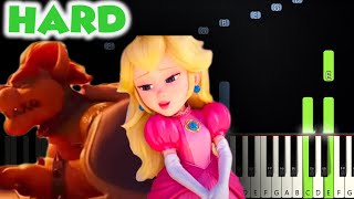 Peaches  Bowser The Super Mario Bros  HARD PIANO TUTORIAL  SHEET MUSIC by Betacustic [upl. by Adalard]