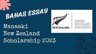 New Zealand Scholarships Essay 2023 [upl. by Jeu372]