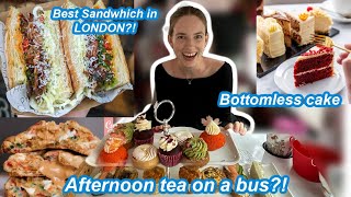 Trying everything you asked me to review borough market bottomless cake farmer j and more [upl. by Cindee]