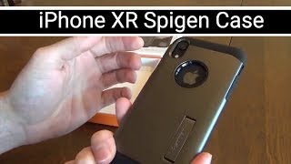 iPhone XR Spigen Slim Armor Case Review [upl. by Aiselad620]