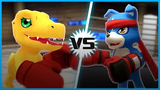 Agumon VS Gaomon Digimon VS [upl. by Bencion]