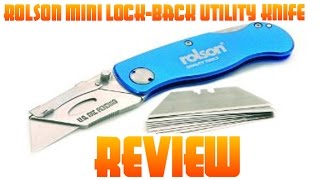 Rolson Mini LockBack Utility Knife Review [upl. by Amaso7]