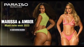 Marissa Dubois amp Amber Keaton  Paraiso Miami Swim Week 2023  4k Slow Motion [upl. by Melina]