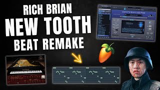 Rich Brian  New Tooth beat remake in FL Studio [upl. by Nodyarg786]