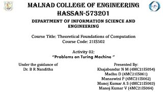 Problems on Turing Machine [upl. by Savick734]