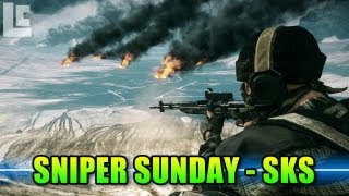 Sniper Sunday  SKS Fastest Sniper Battlefield 3 GameplayCommentary [upl. by Adnahsar]