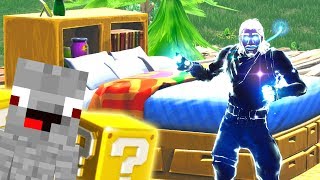 Alphastein in Fortnite Lucky Block Bedwars gegen Rewinside [upl. by Nnair233]