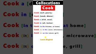 Collocation words with Cook [upl. by Ermey213]